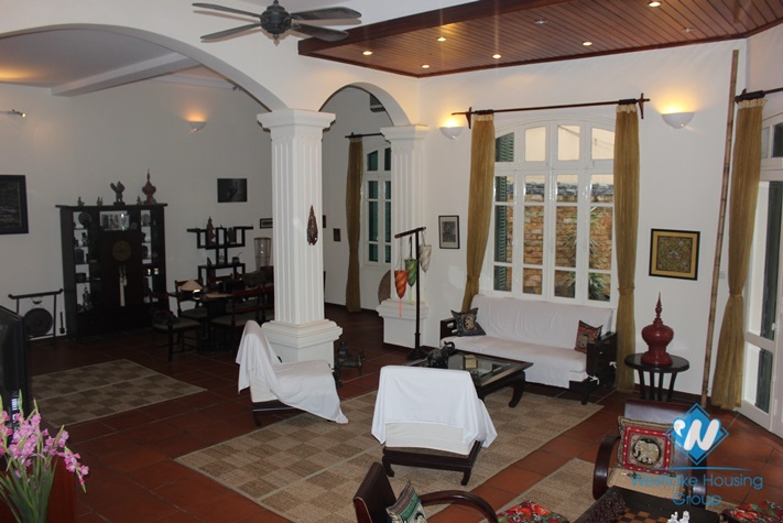 French villa with swimming pool for rent in Tay Ho, Hanoi